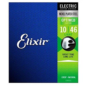 ENCORDOAMENTO 010 LIGHT P/ GUITARRA 19052 ELIXIR OPTIWEB