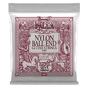 ENCORDOAMENTO P/ VIOLAO CLASSICO ERNESTO PALLA BLACK AND GOLD NYLON MEDIA BALL-END P02409 ERNIE BALL