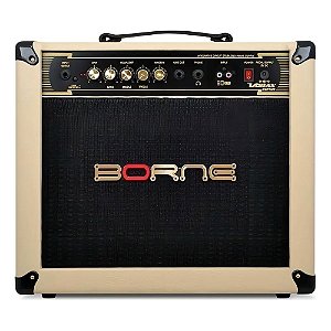 AMPLIFICADOR DE GUITARRA BORNE VORAX TWEED BRANCO 50W (SEMINOVO)
