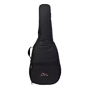 CAPA PARA VIOLAO FOLK LUXO PRETO AVS