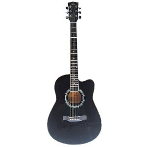 VIOLÃO AÇO ELETROACÚSTICO MALIBU OLIMPUS PRETO