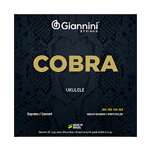 ENCORDOAMENTO PARA UKULELE GIANNINI COBRA GEUKSC CONCERT/SOPRANO