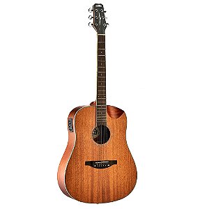 VIOLÃO FOLK AÇO ELETROACÚSTICO MALIBU VENICE HALFCUTWAY MOGNO