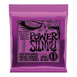ENCORDOAMENTO PARA GUITARRA 0.11/0.48 POWER SLINKY ERNIE BALL