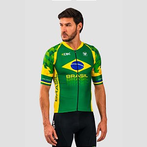 Camisa Masculina Ciclismo Aero Brasil Collection CBC - Free Force