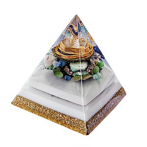 Orgonite Personalizado Pirâmide 12cm