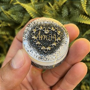 PRONTA ENTREGA - Bolso/Bolsa 4cm com Pingente de Coração do Amor