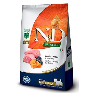 Nd Canine Pumpkin Adulto Cordeiro Mini 2,5kg