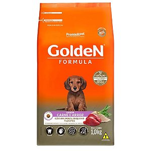 Golden Formula Caes Filhote Carne Mini 1kg