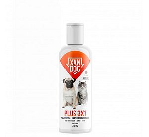 Xandog Plus 3X1 Shampoo, Condicionador, Parasiticida - 240Ml