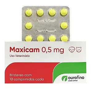 Maxicam 0,5mg Cartela C/ 10 Comprimidos