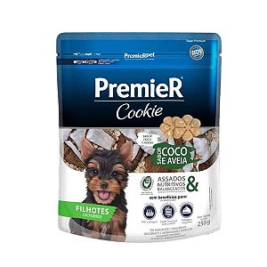 Premier Cookie Caes Filhotes Coco E Aveia 250 G