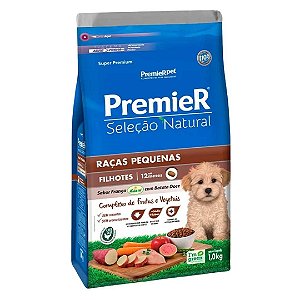 Premier Selecao Natural Caes Filhotes Racas Pequenas Batata Doce 1 Kg