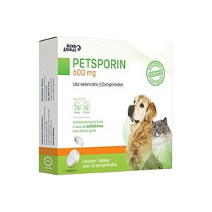 Petsporin 600mg Cartela Com 12 Comprimidos