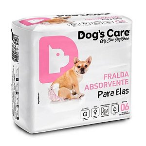 FRALDA DOGS CARE FEMEA C/6 - G