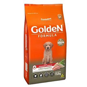Golden Formula Caes Filhotes Frango Porte Médio e Grande 15 Kg