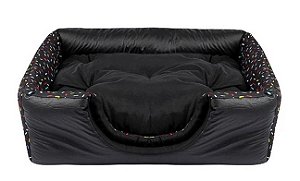 Cama Cubo Granulado Preto M