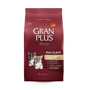 Gran Plus Menu Cao Filhote Mini Frango Arroz 1kg