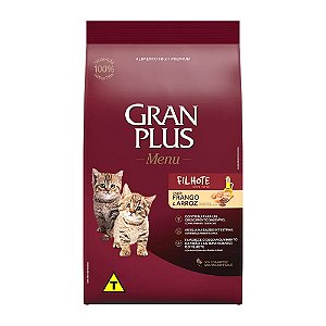 Gran Plus Gato Filhote Frango Arroz 3Kg