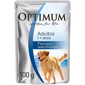 OPTIMUM CAES SACHE ADULTO FRANGO 100G