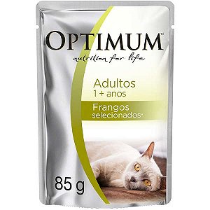 OPTIMUM GATOS SACHE ADULTO FRANGO 85G