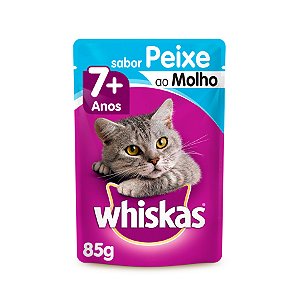 Whiskas Sache Senior Peixe Molho 85gr