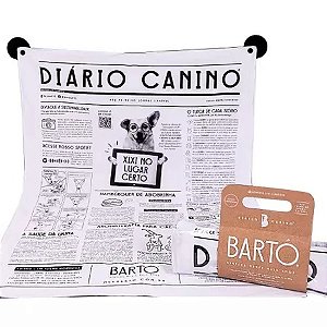 TAPETE RELAVAVEL MEU BARTO Ed. PERIODICO DIARIO CANINO - MAIS - TRADICIONAL (70x100 cm - TAM G)