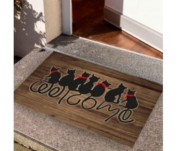 TAPETE WELCOME GATOS