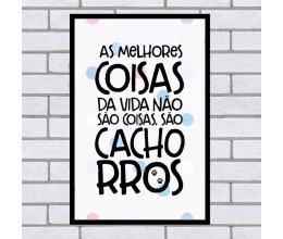 QUADRO AS MELHORES COISAS DA VIDA 20cmx30xm