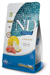 Nd Feline Ocean Castrado Salmao 1,5 Kg