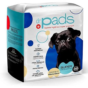 TAPETE HIGIENICO DR. PADS 80X60 30UN