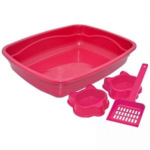 Kit Cat Rosa - Bandeja, 2 Comed E Pa Hig Mista