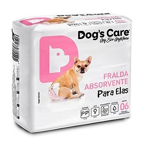 Fralda Femea Pp C/ 06 Unds Dogs Care