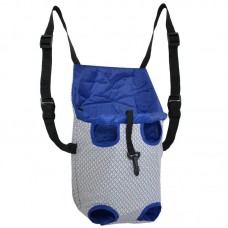 Bolsa De Transporte São Pet Frontal Algodão Azul Nº2 14X28X40Cm