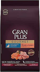 Gran Plus Gourmet Gato Castrado Salmao Frango 1Kg