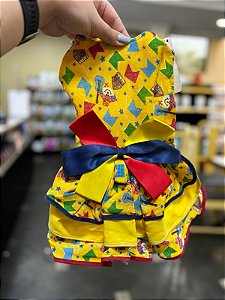 VESTIDO FESTA JUNINA P ESTAMPAS VARIADAS