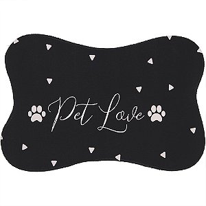 JOGO AMERICANO PRETO PET LOVE