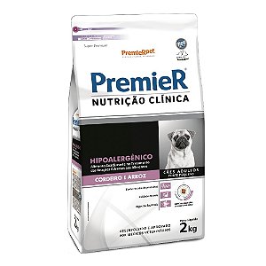 Premier Nutricao Clinica Caes Hipoallergenic Cordeiro Pequeno Porte 2kg