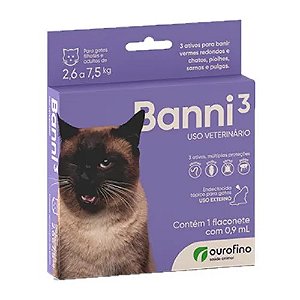 Banni 3 0,9ml Acima 2,6kg