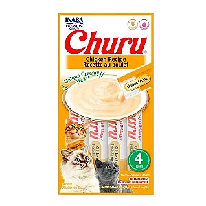 CHURU GALINHA MOUSSE PARA GATOS COM 4UNID
