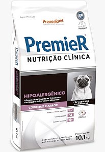 Premier Nutricao Clinica Caes Hipoallergenic Cordeiro Pequeno Porte 10kg