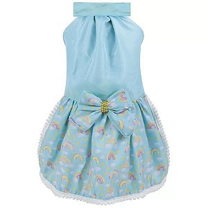 VESTIDO ARCO IRIS VERDE GG