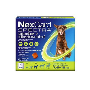 Nexgard Spectra 7,6-15kg Com 3 Tabletes