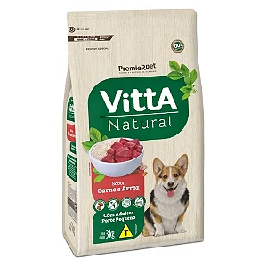 Vitta Natural Caes Ad Mini Carne 3kg