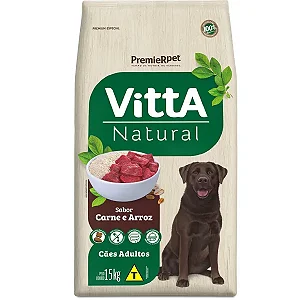 Vitta Natural Caes Adultos Carne 15kg