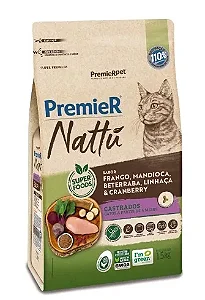 Premier Nattu Gato Ad Cast Mandioca 1,5kg