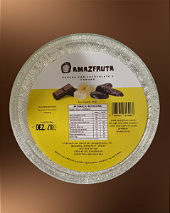 Banana com chocolate, cumaru e nibs de cacau