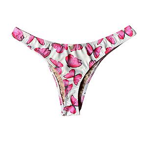 CALCINHA SEMI FIO TRADICIONAL BORBOLETA PINK