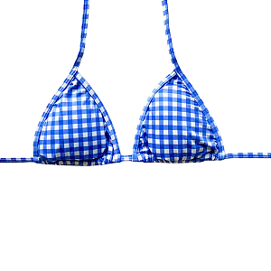 TOP CORTININHA MÓVEL XADREZ AZUL