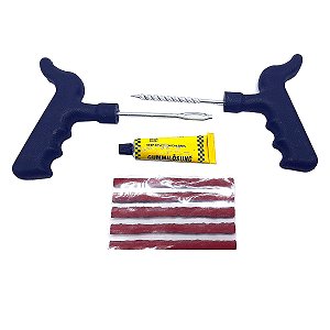 KIT REPARO TOP DE LINHA CABO DE PLASTICO REFORÇADO + 5 REPAROS E 1 COLA